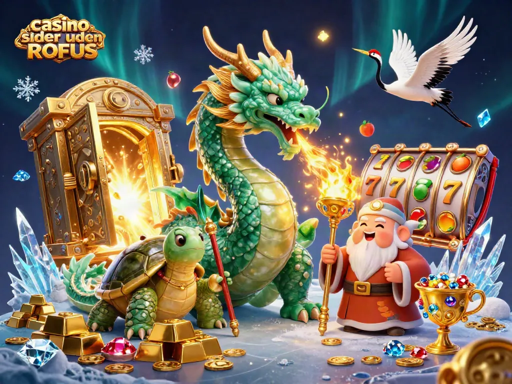 Play boldly at casino sider uden ROFUS with an epic dragon, turtle sage, and lucky cranes!