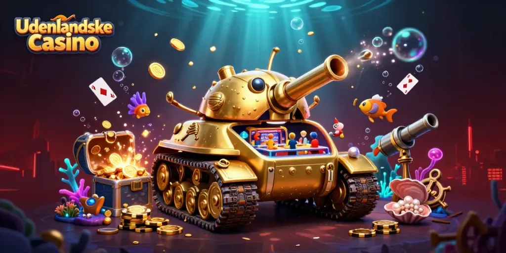 Experience the thrill of udenlandske casino gaming in an immersive 3D scene full of excitement.